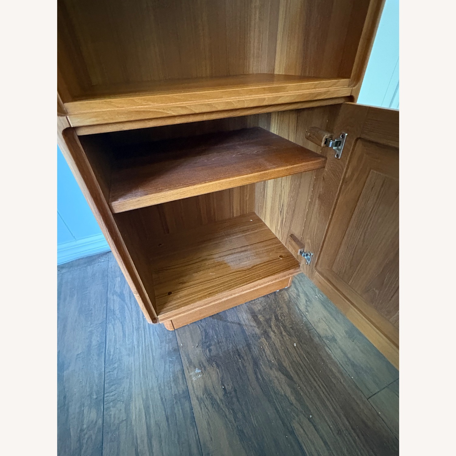 Mid Century Danish Modern Teak  Wood Bookcase - image-5