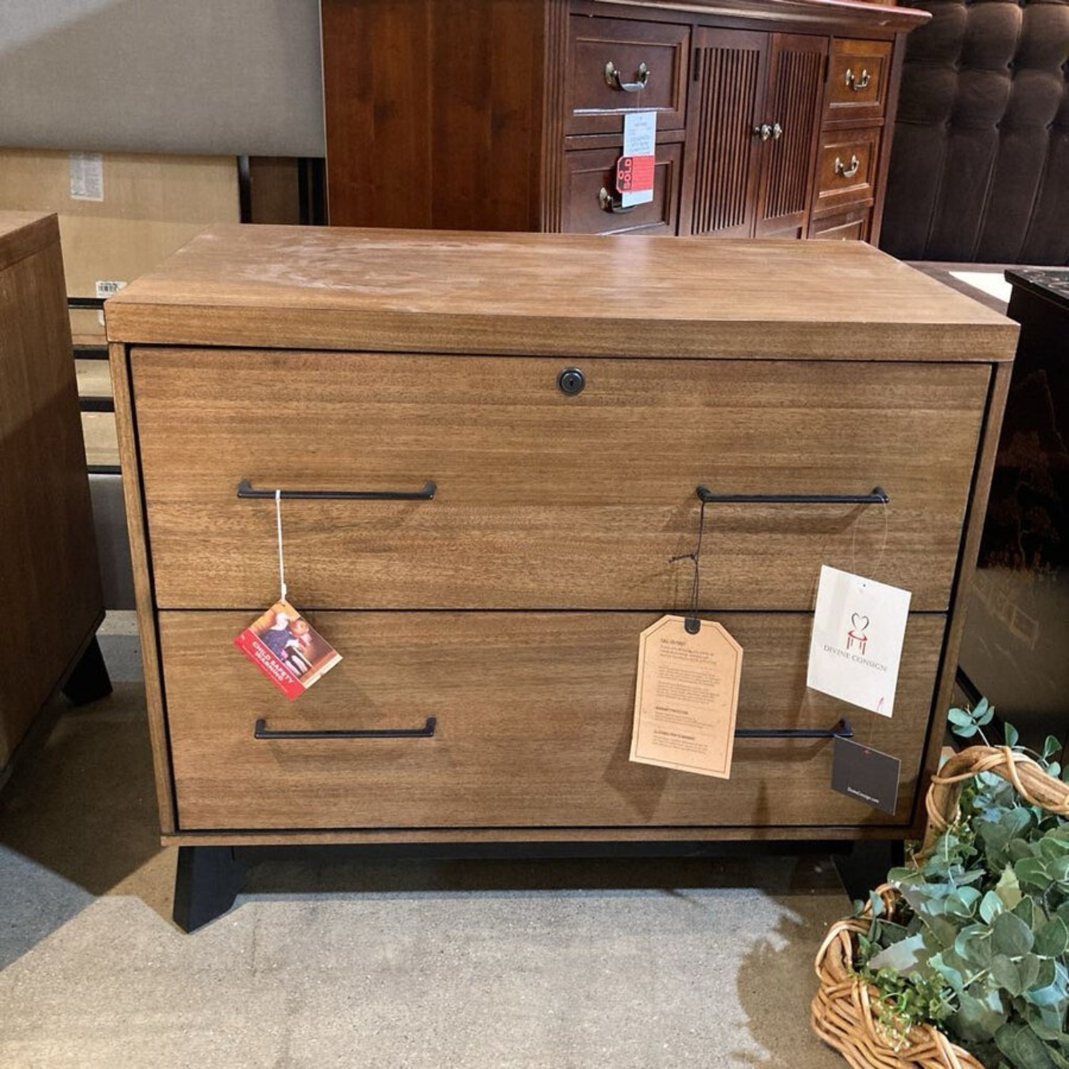 Martin Furniture Avery Brown Lateral File Cabinet - image-2