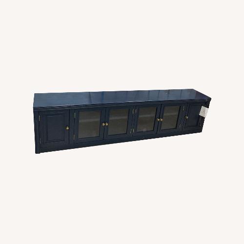 Used 6-Door Entertainment Media Console Blue for sale on AptDeco