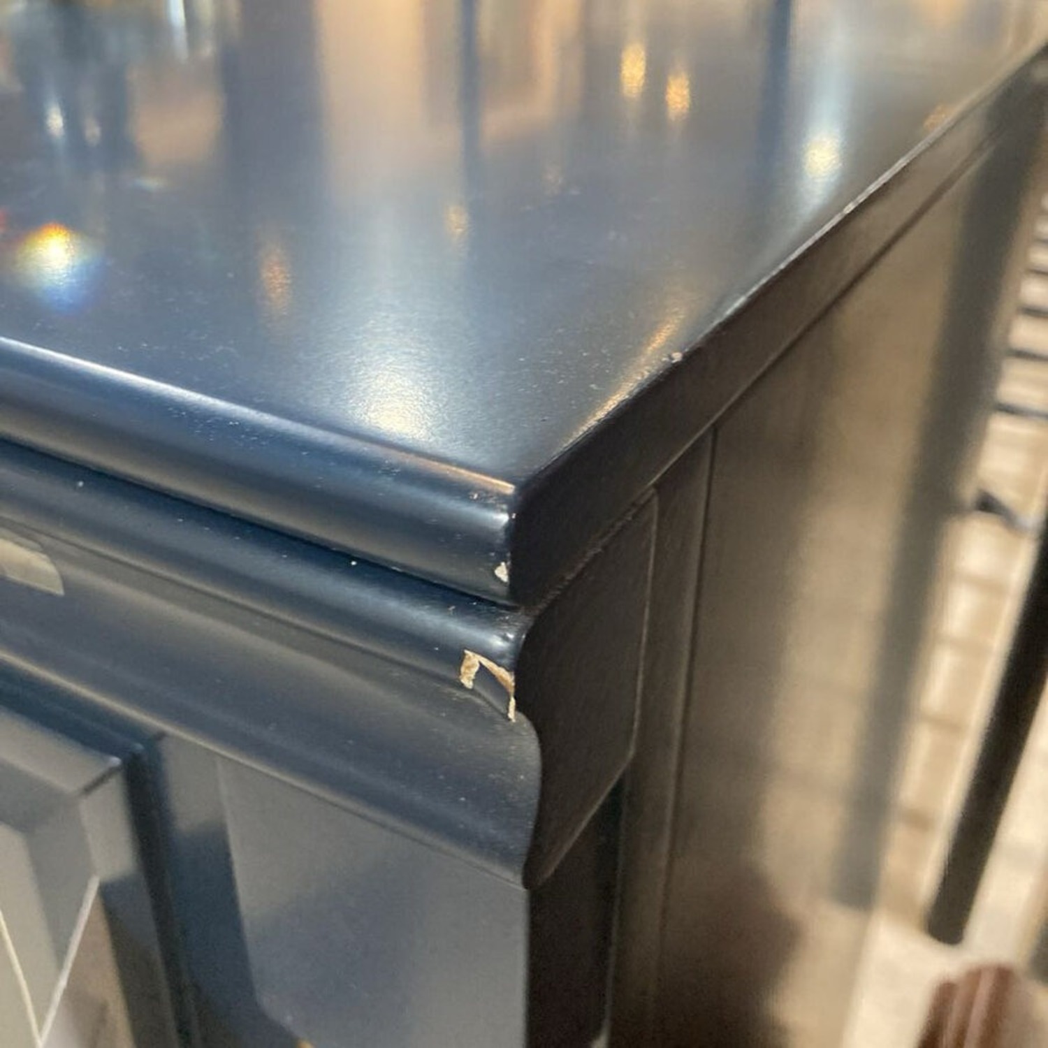 6-Door Entertainment Media Console Blue - image-5