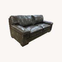 Macy's Myars Leather 3-Seat Sofa