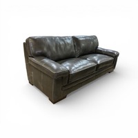 Macy's Myars Leather 3-Seat Sofa