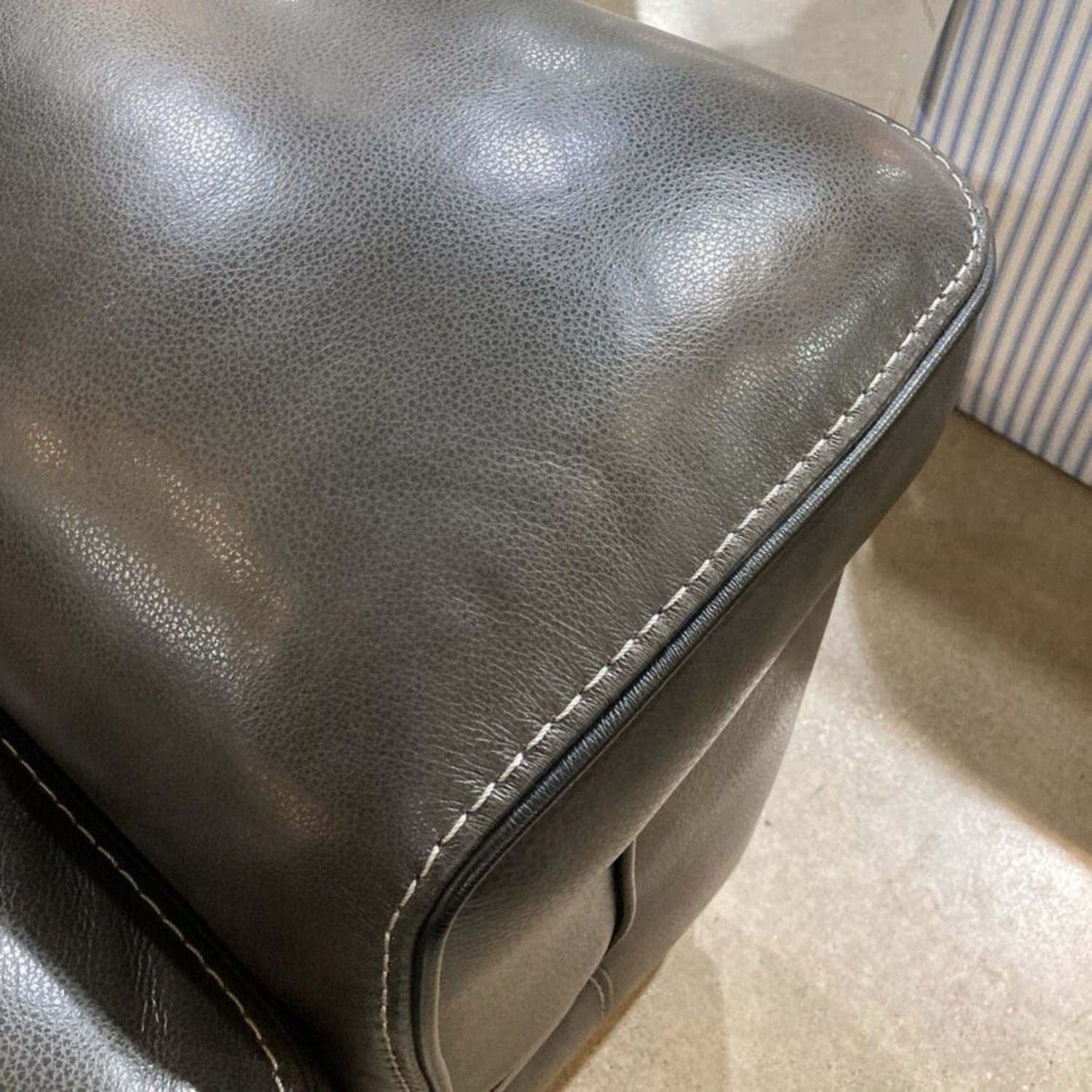 Macy's Myars Leather 3-Seat Sofa - image-4