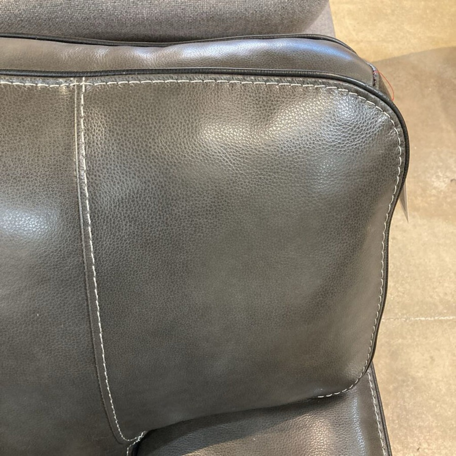 Macy's Myars Leather Chair & Ottoman  - image-6
