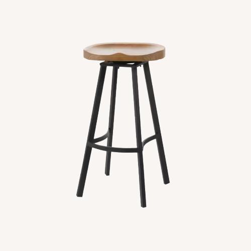 Used Houzz Light Brown Wood Stools for sale on AptDeco