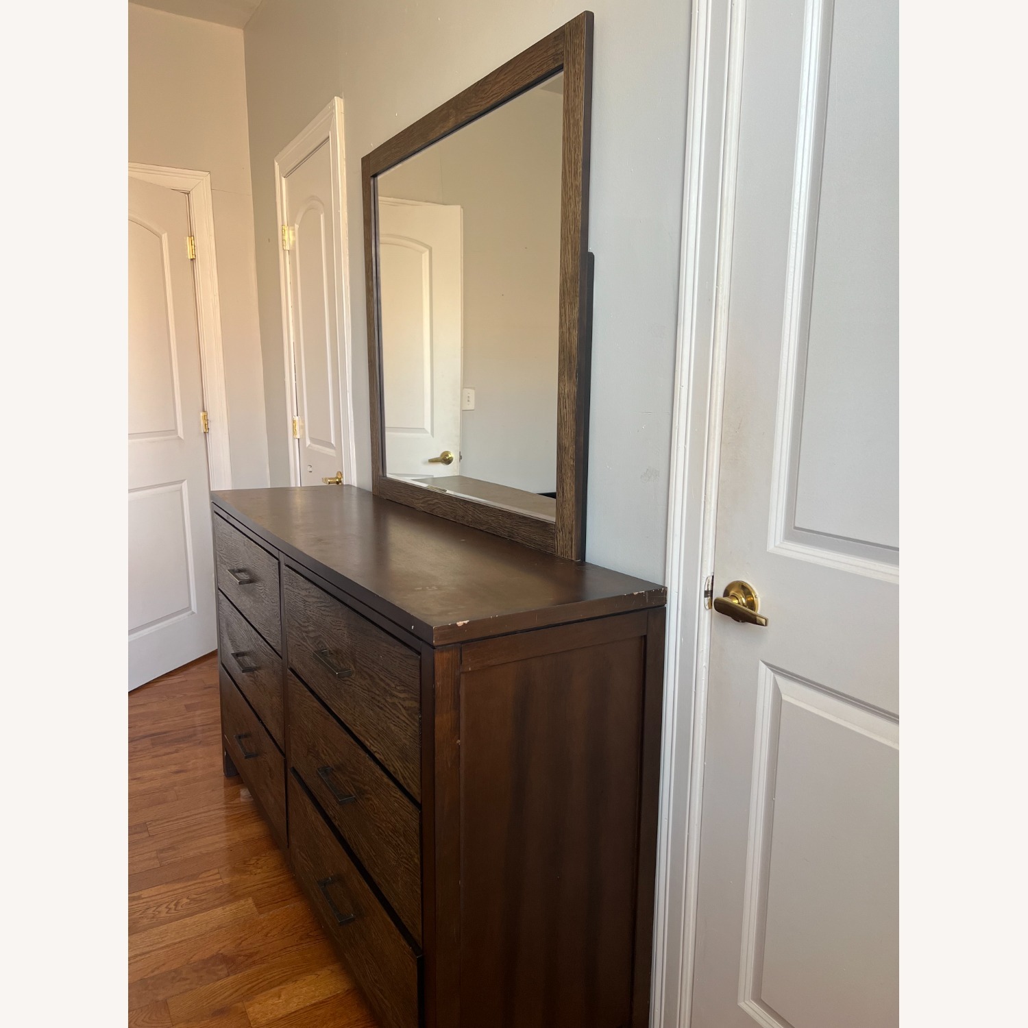 Raymour & Flanigan Larkspur Dark Brown Wood Dresser - image-2