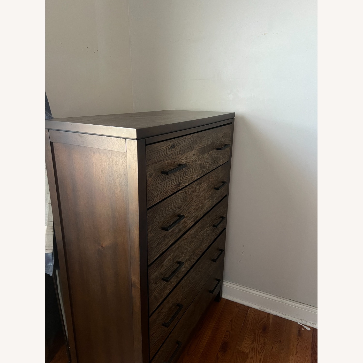 Raymour & Flanigan Larkspur Dark Brown Wood Chest - image-3