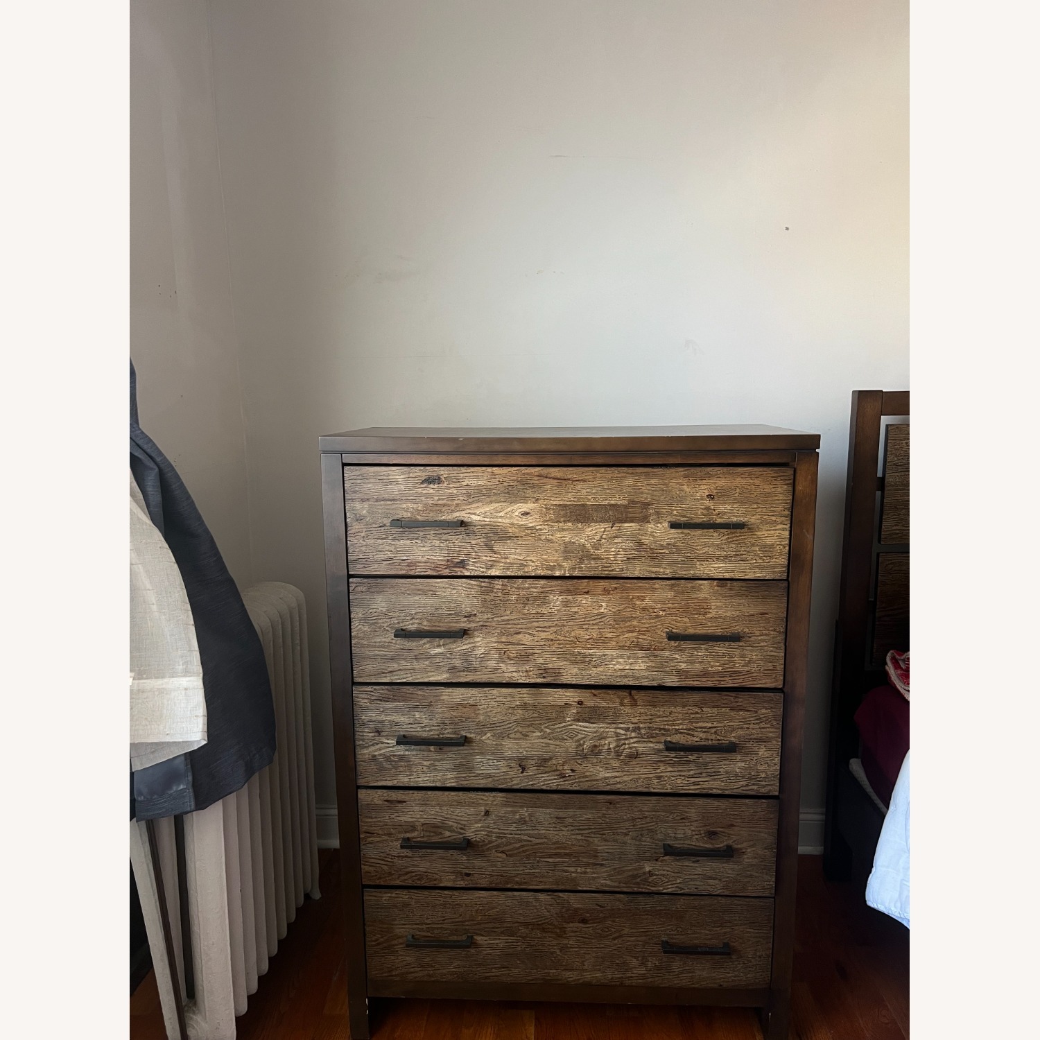 Raymour & Flanigan Larkspur Dark Brown Wood Chest - image-2