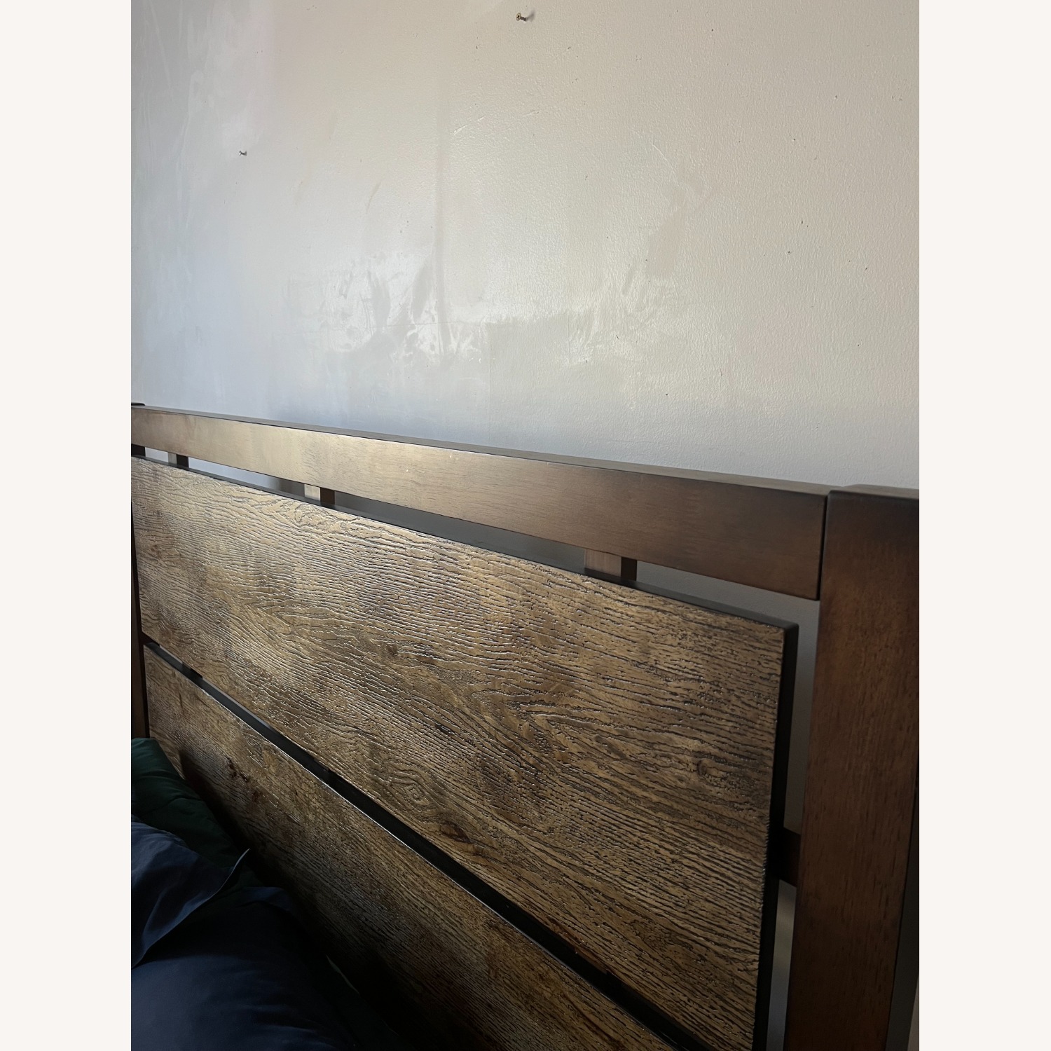 Raymour & Flanigan Dark Brown Wood Full Bed - image-3