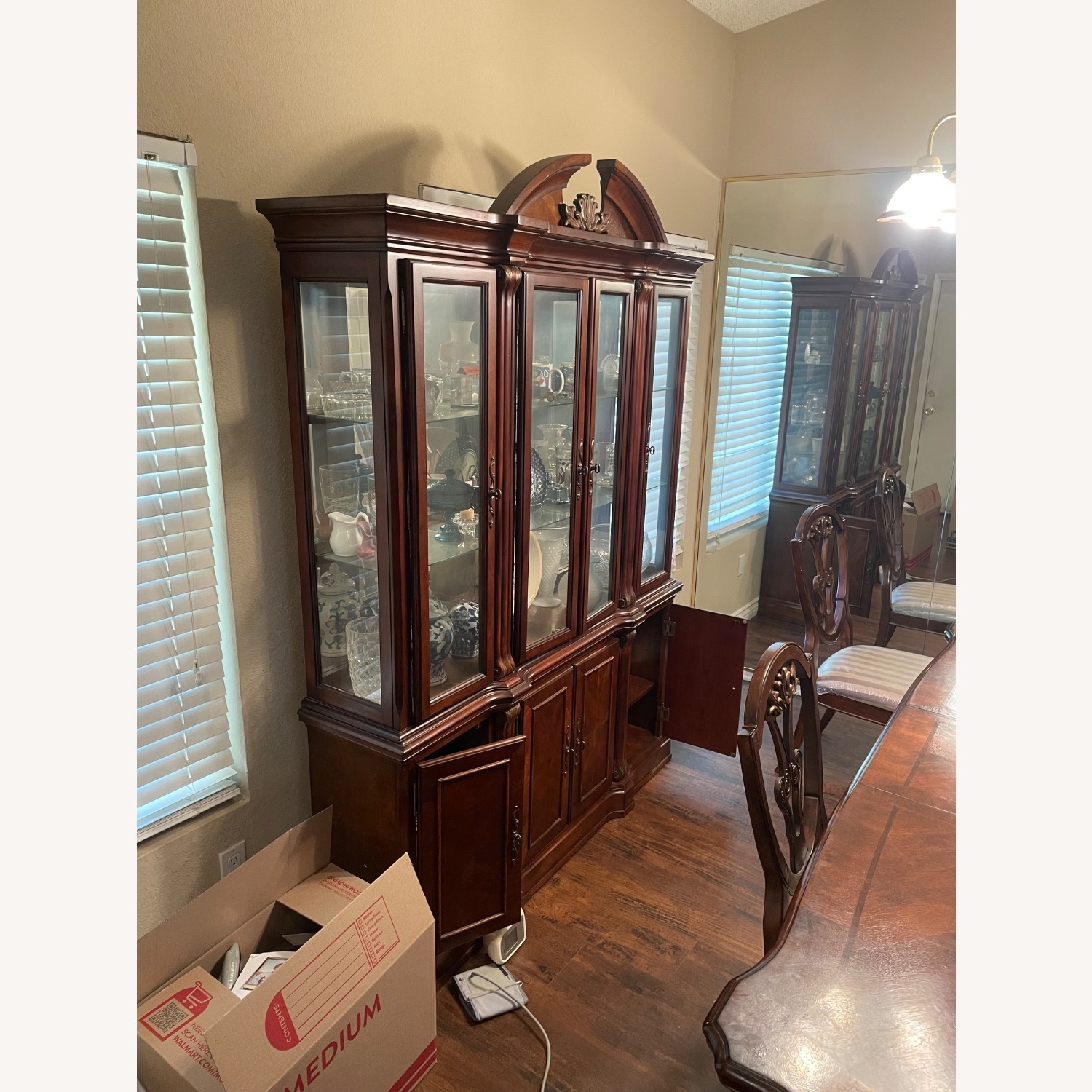 Dark Brown Wood Unit - image-2