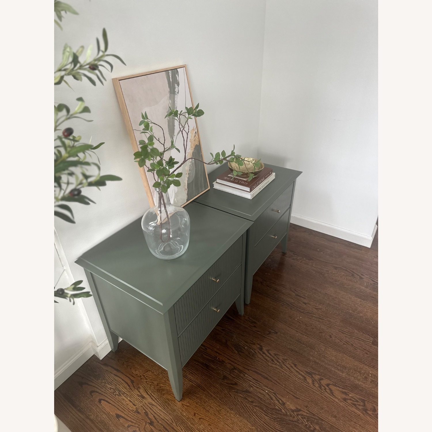 Mid Century Pair of Baronet Nightstands  - image-2