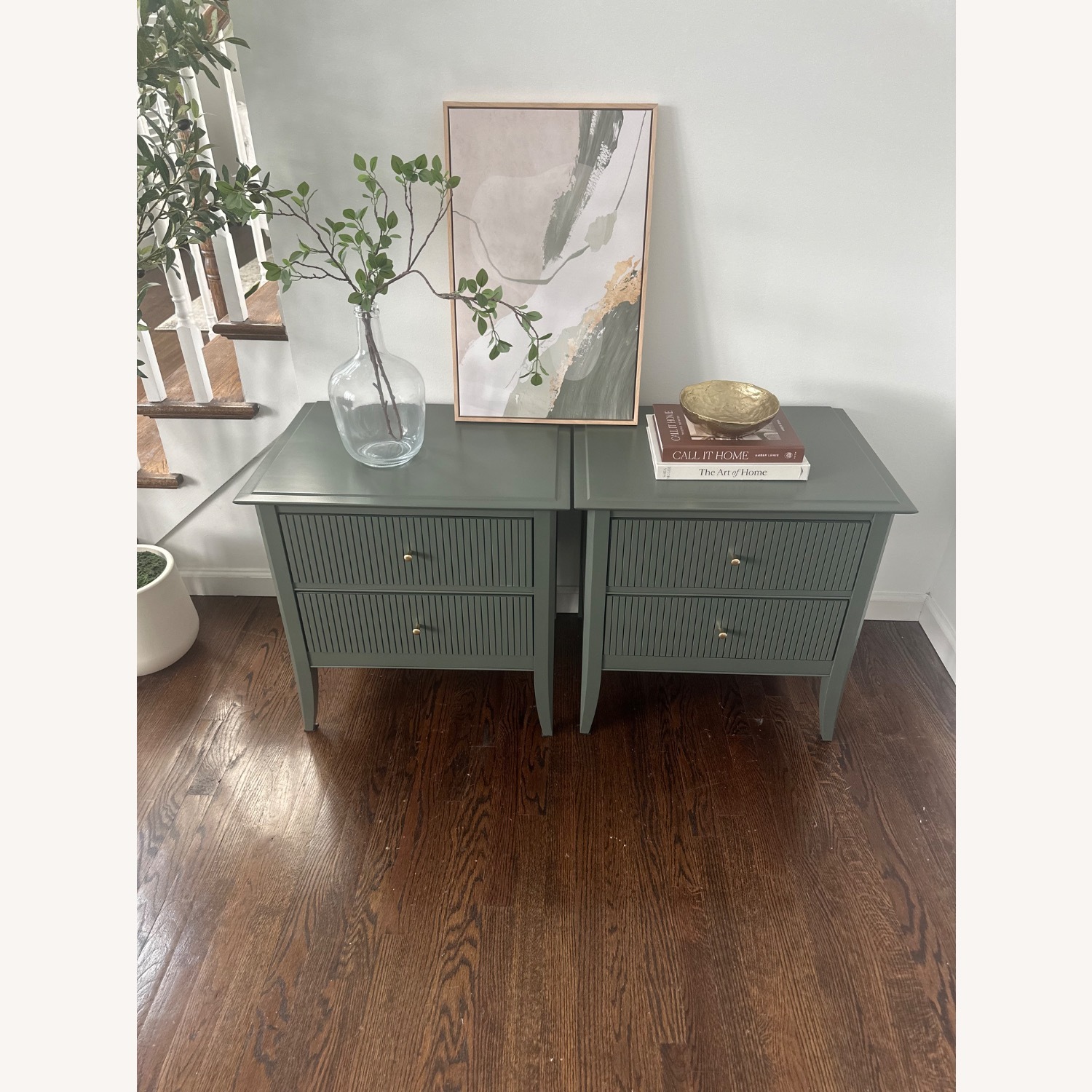 Mid Century Pair of Baronet Nightstands  - image-6