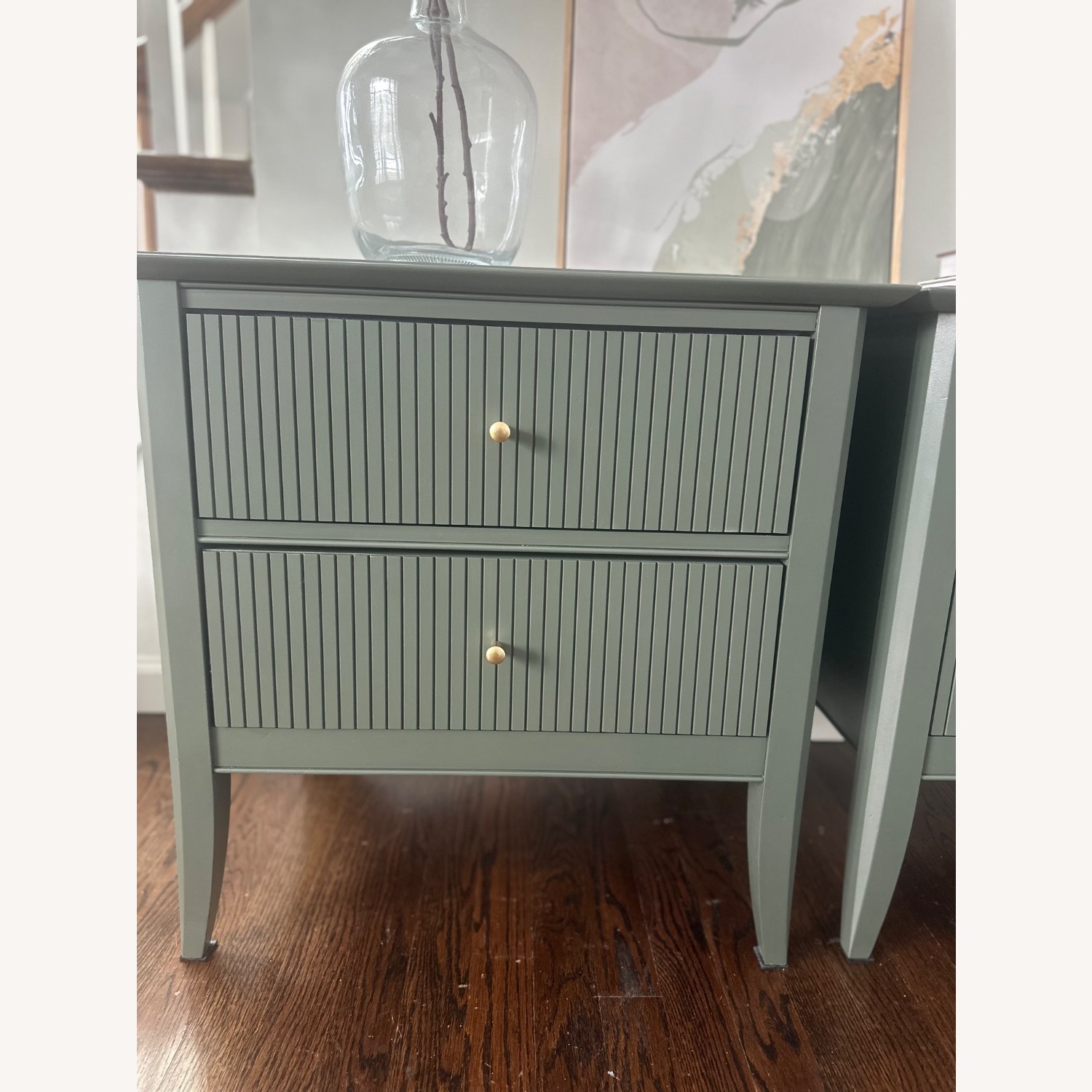 Mid Century Pair of Baronet Nightstands  - image-4