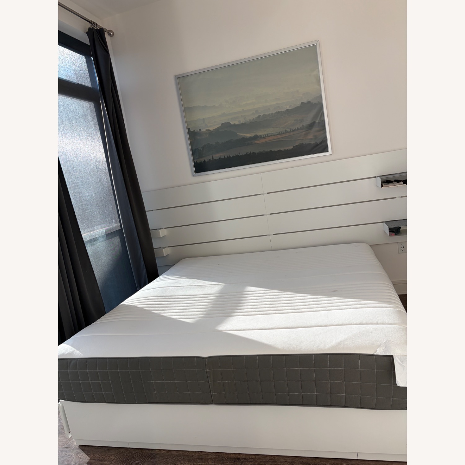 IKEA NORDLI White Wood King Bed - image-3