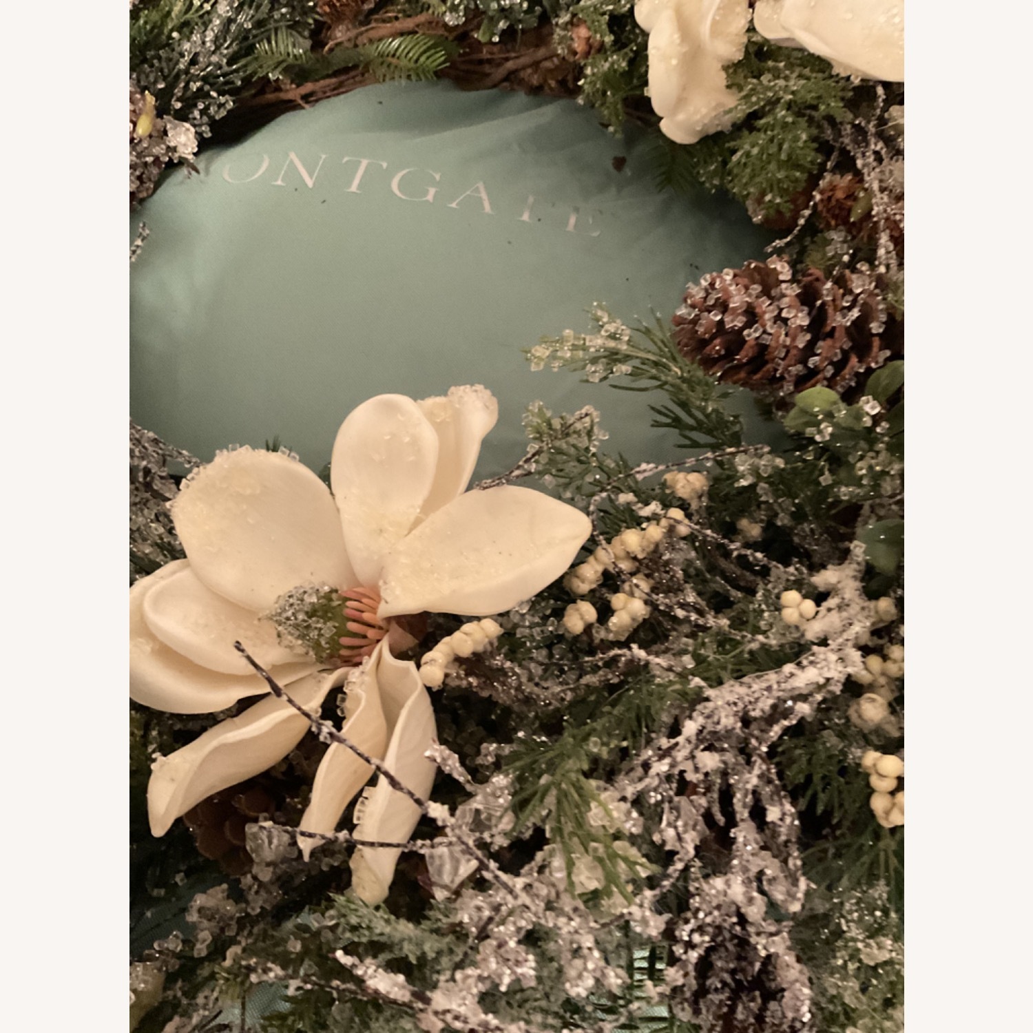 Frontgate Winward Magnolia Wreath Wall Decor - image-9