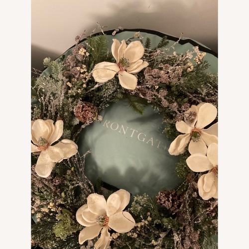 Used Frontgate Winward Magnolia Wreath Wall Decor for sale on AptDeco