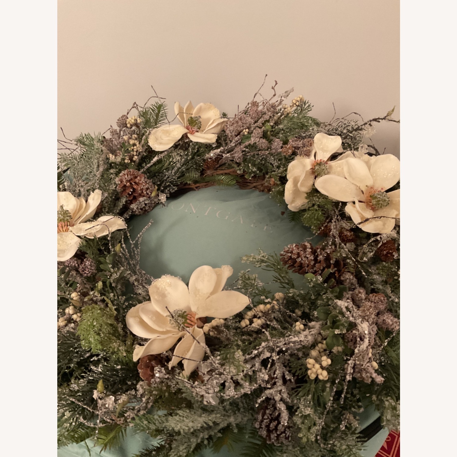 Frontgate Winward Magnolia Wreath Wall Decor - image-10