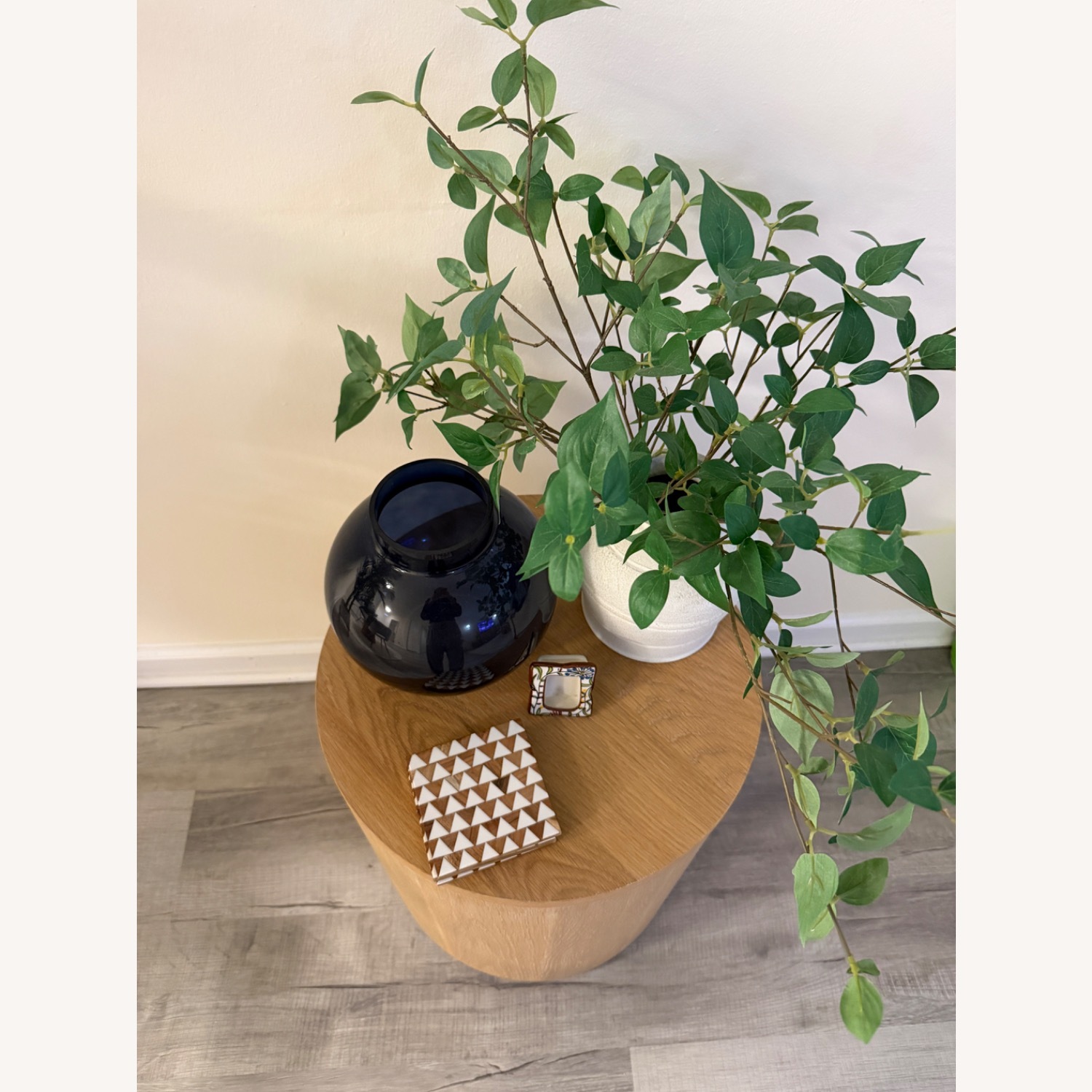 Round Solid Wood Side Table - image-2