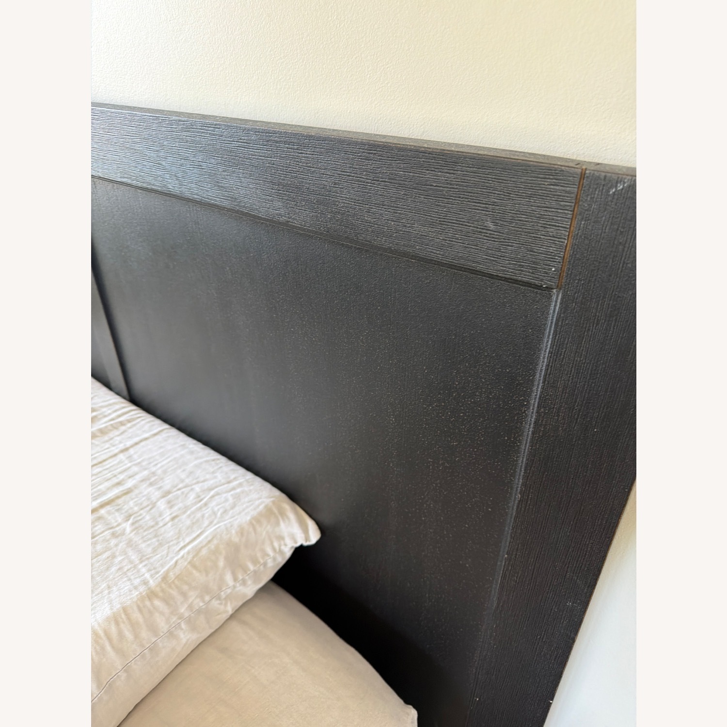 Pottery Barn Tacoma Black Wood King Storage Bed - image-4