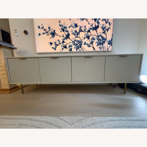 Used West Elm Quinn White Media Storage for sale on AptDeco