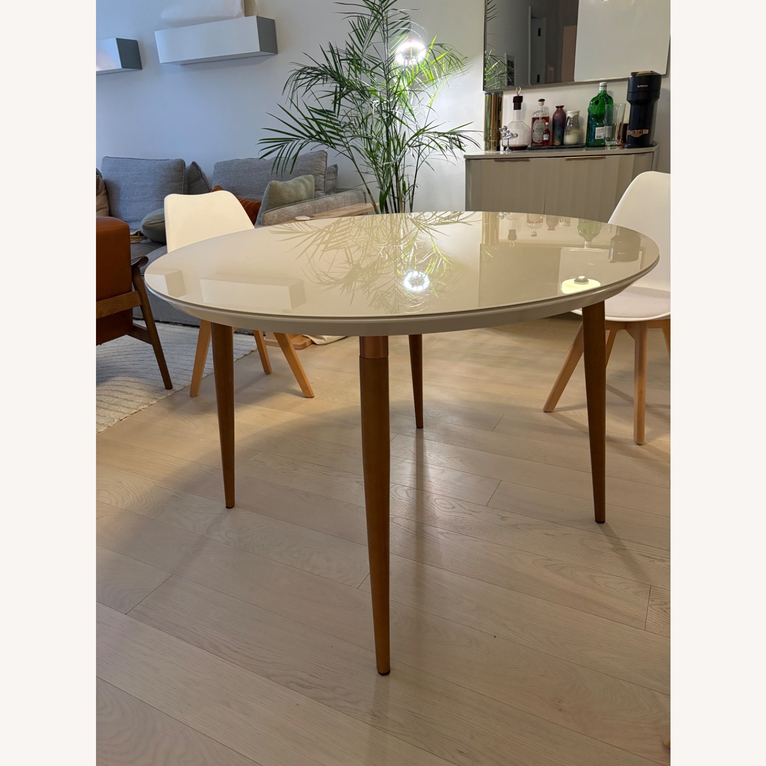 Natural Glass Dining Table - image-1