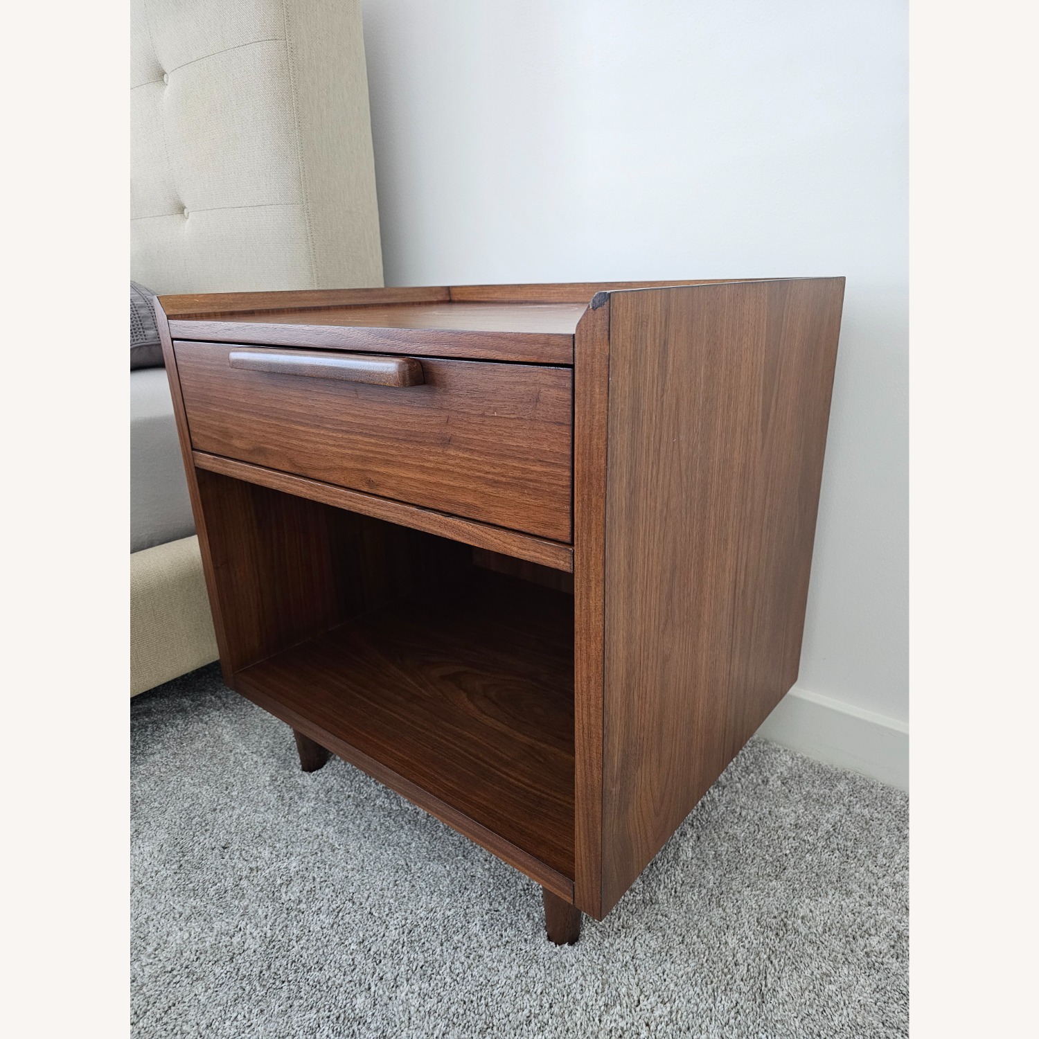 Crate & Barrel Tate Walnut Nightstand - image-2