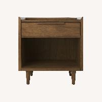 Crate & Barrel Tate Walnut Nightstand