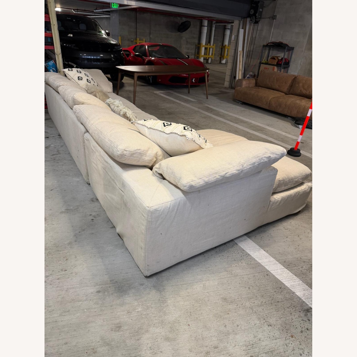 Leather Italian USA Sofa - image-2