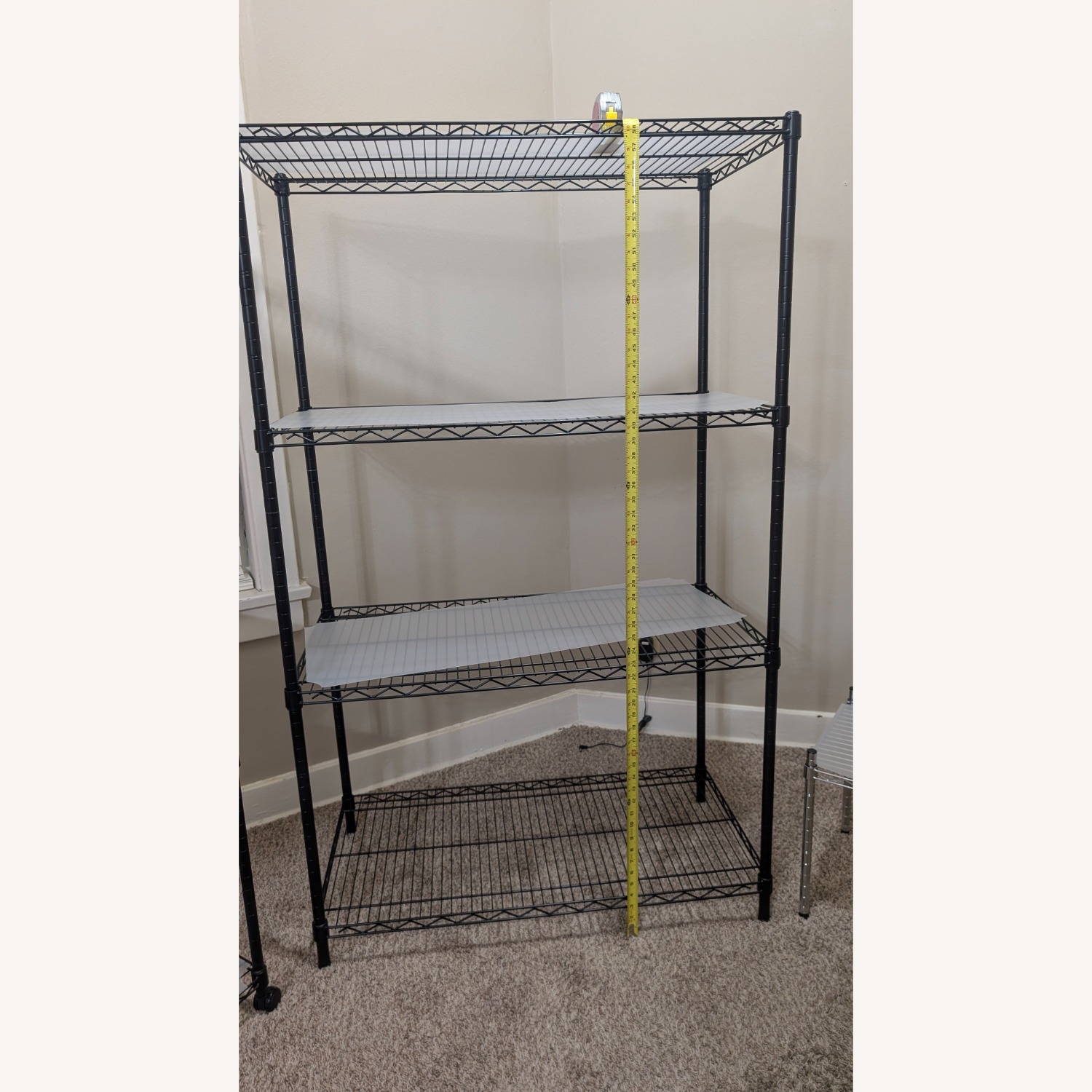 Amazon Black Metal Wall Shelf - image-1