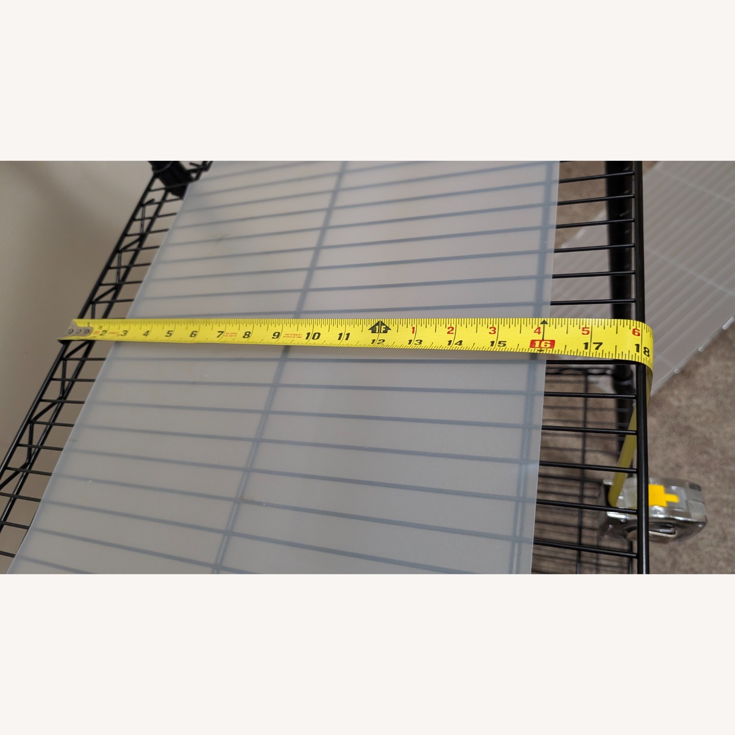 Amazon Black Metal Wall Shelf - image-4