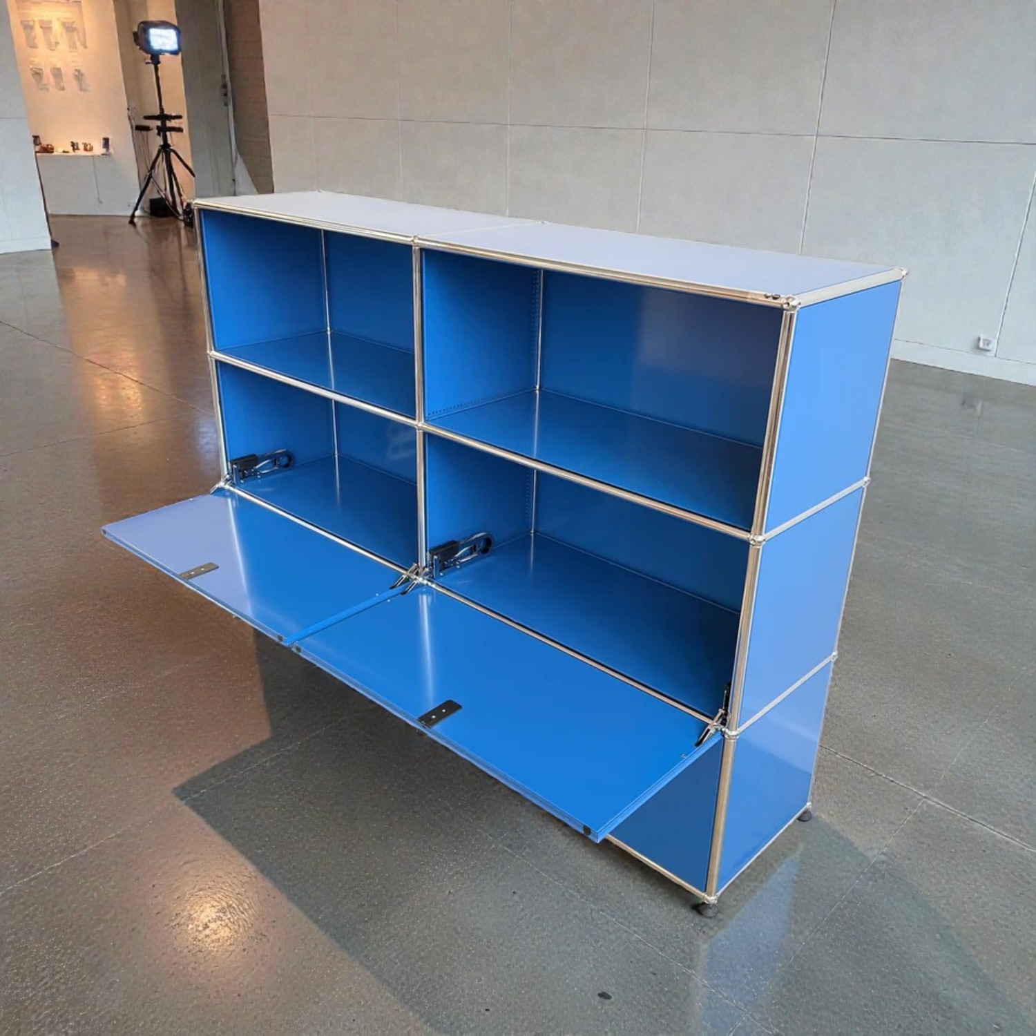 USM Modular Furniture Blue Metal Sideboard - image-6