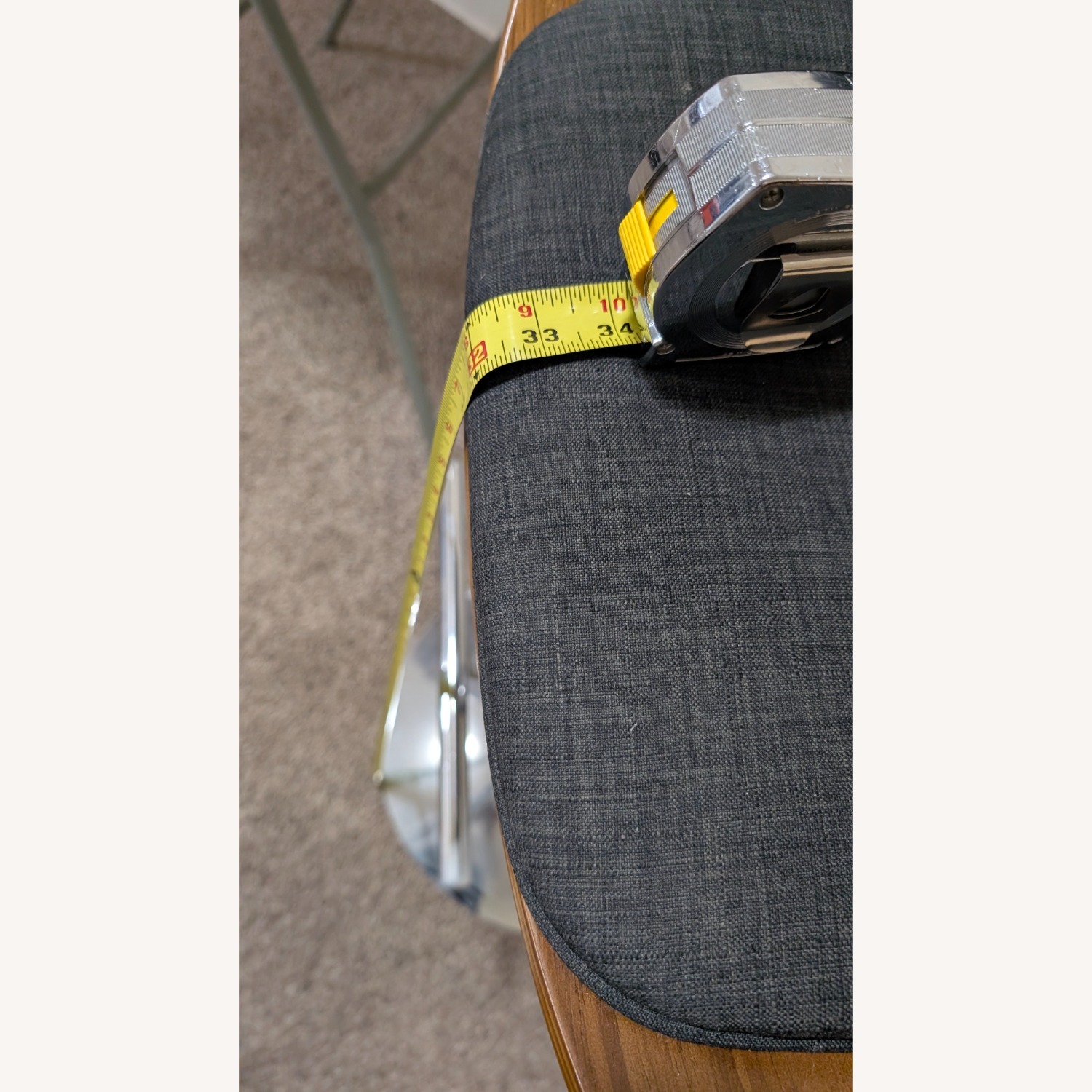 Amazon Dark Brown Fabric Dining Chair - image-4