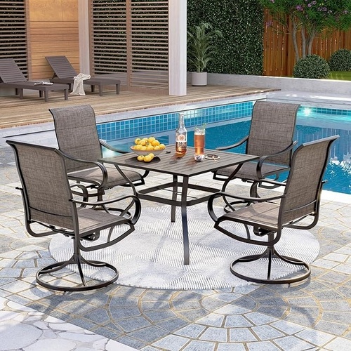 Used Amazon Light Gray Metal Patio Furniture for sale on AptDeco