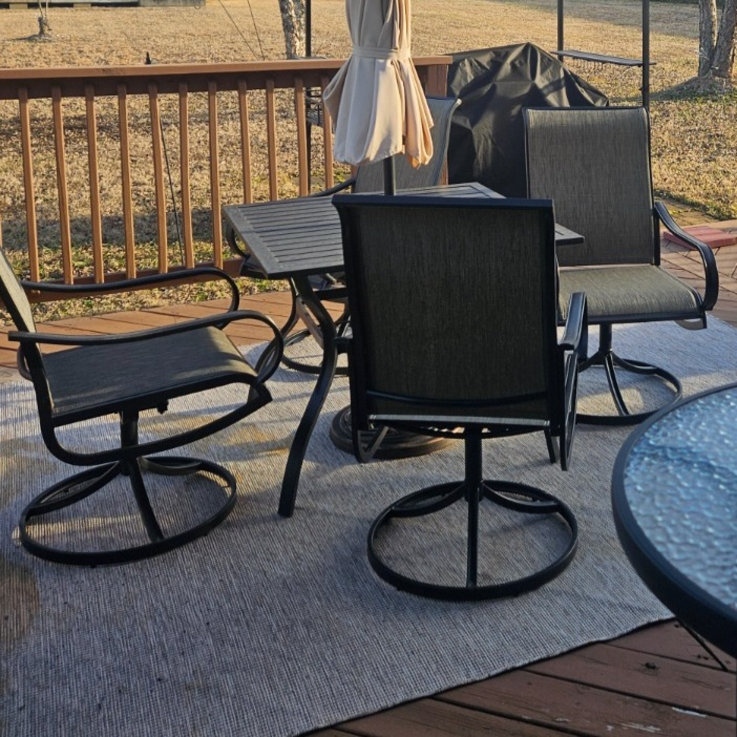 Amazon Light Gray Metal Patio Furniture - image-2