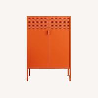 Amazon Orange Metal Armoire