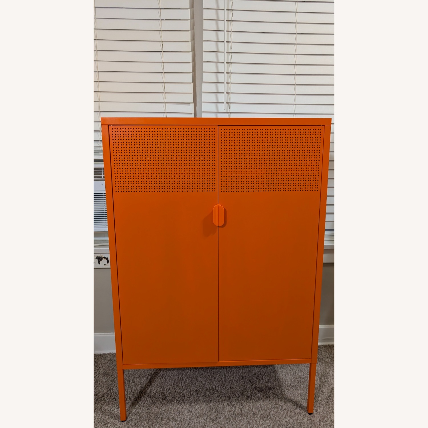 Amazon Orange Metal Armoire - image-9