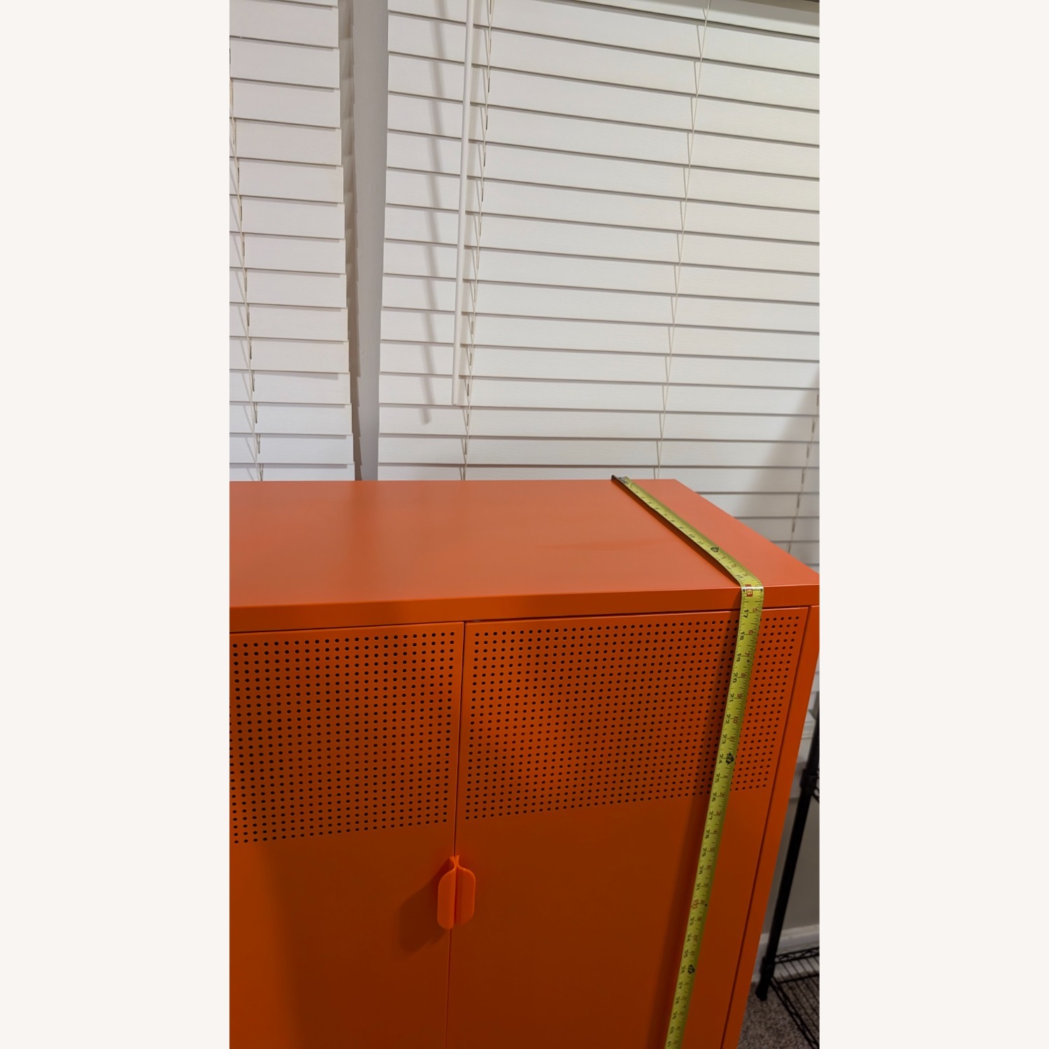 Amazon Orange Metal Armoire - image-6
