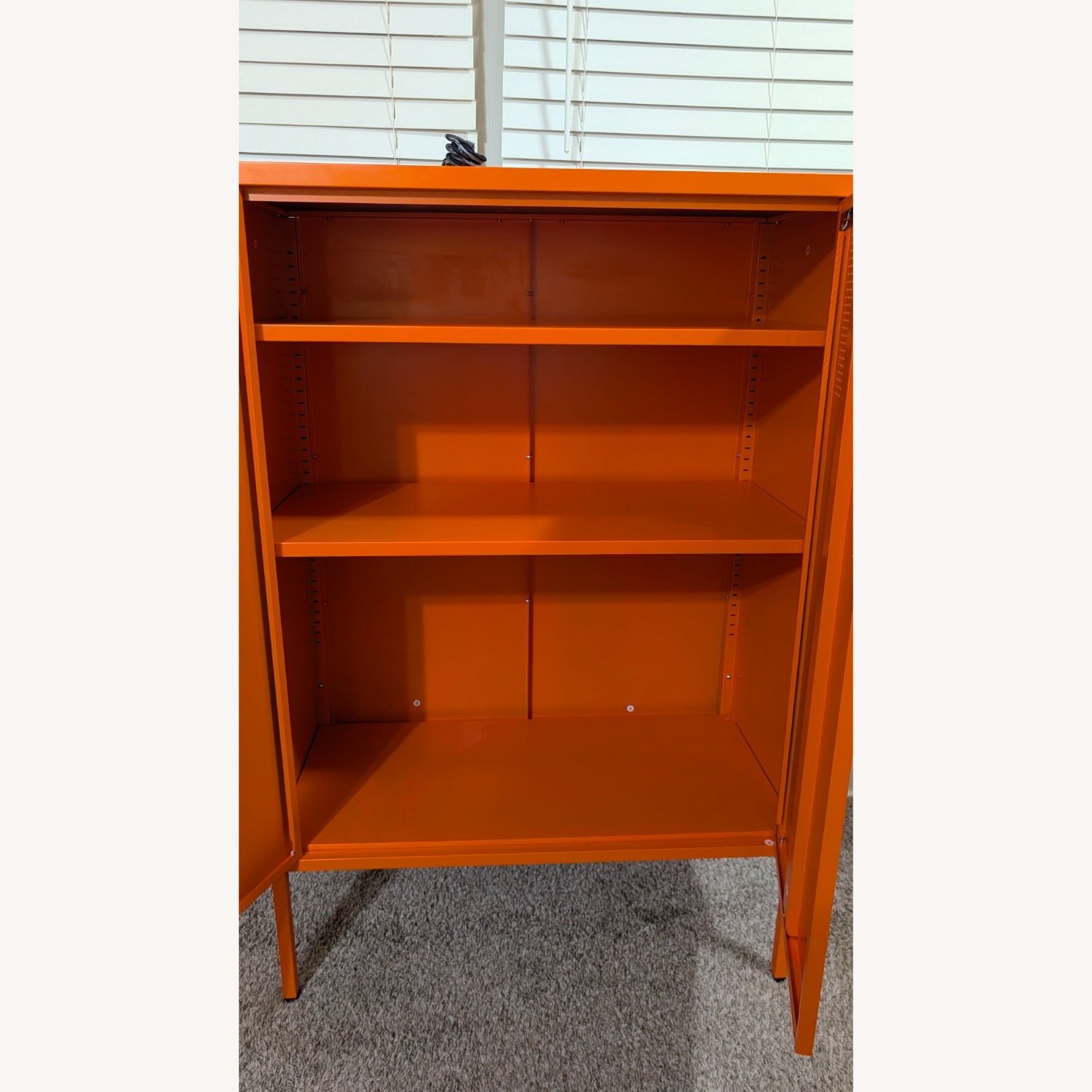 Amazon Orange Metal Armoire - image-10