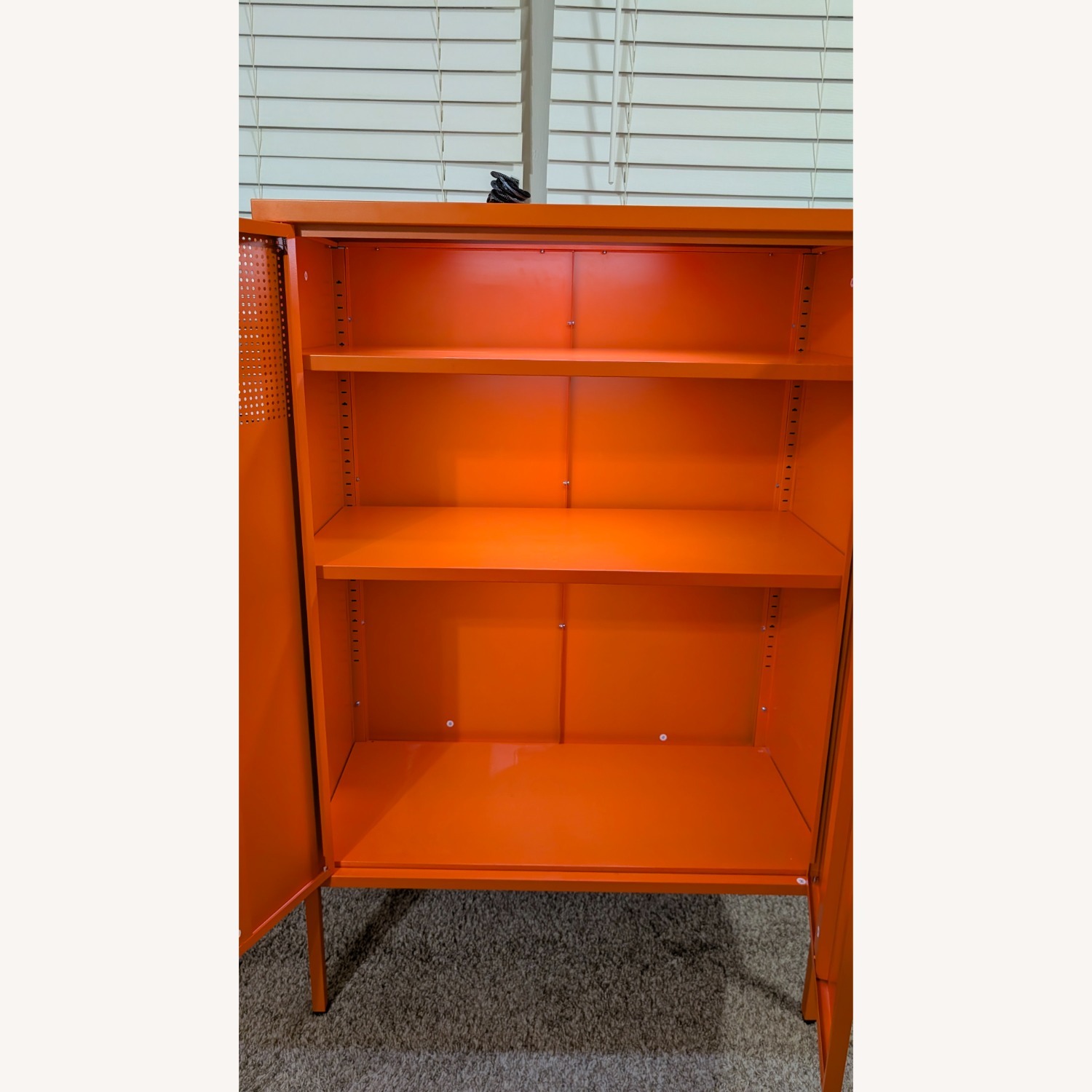 Amazon Orange Metal Armoire - image-11