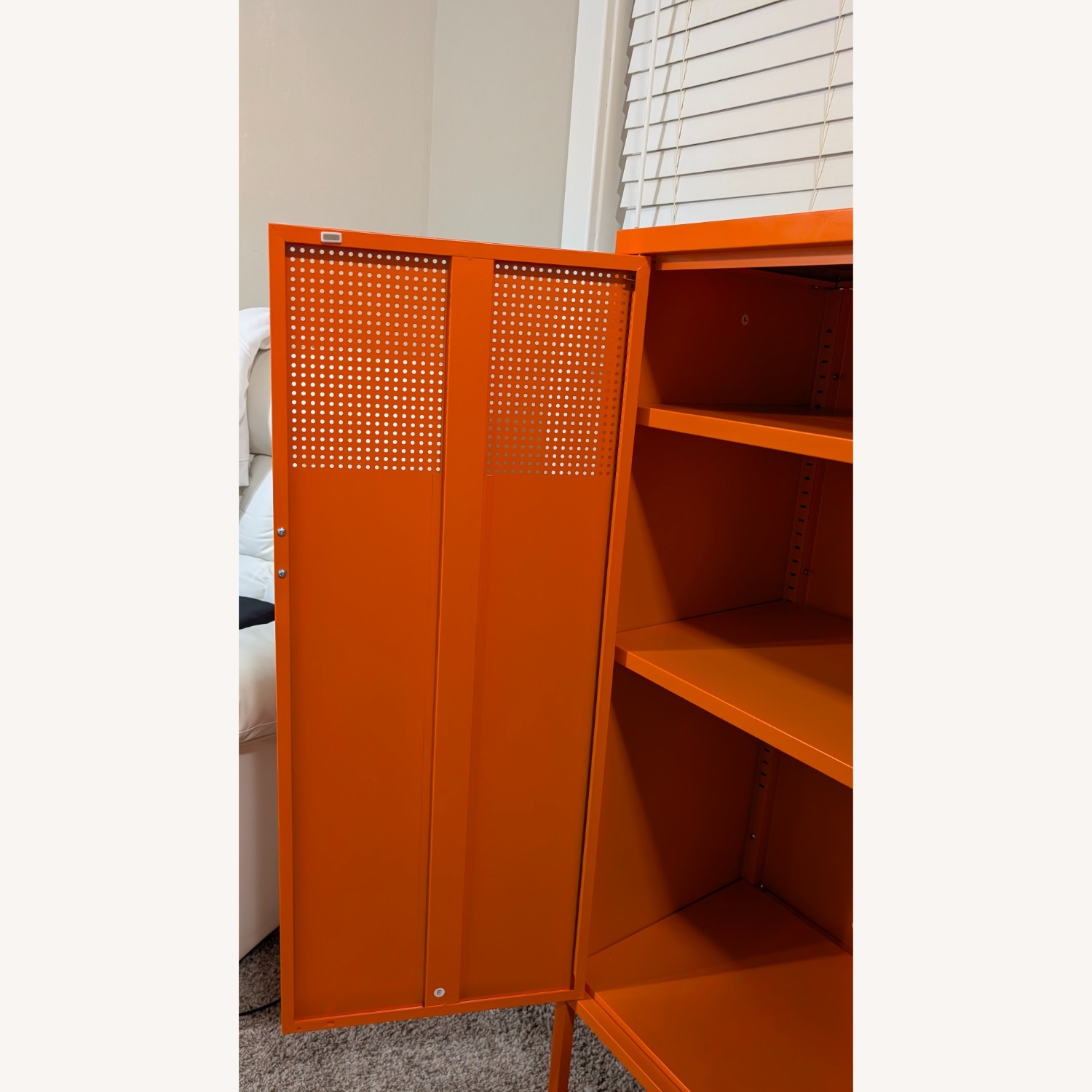 Amazon Orange Metal Armoire - image-3