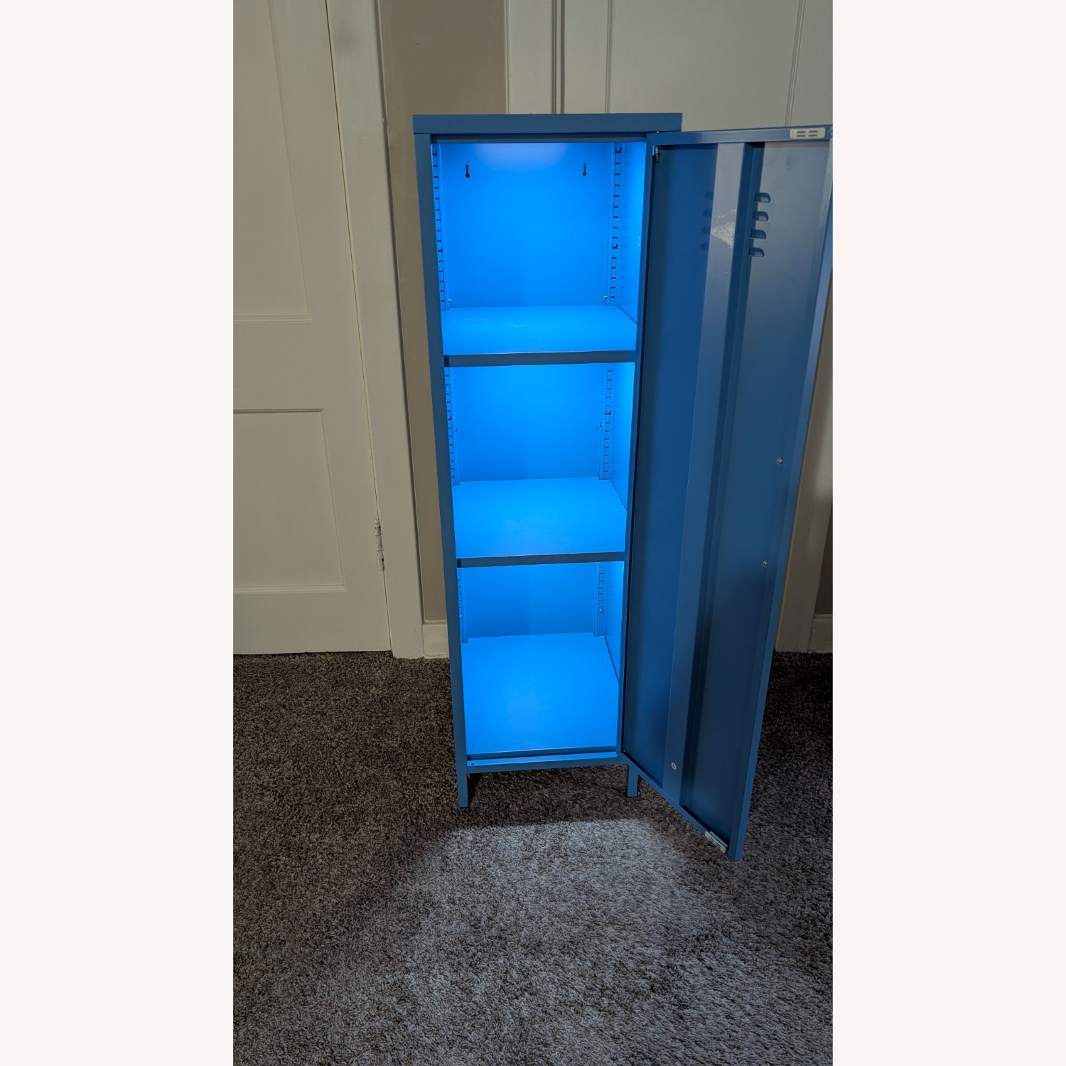 Amazon Blue Metal Armoire - image-12