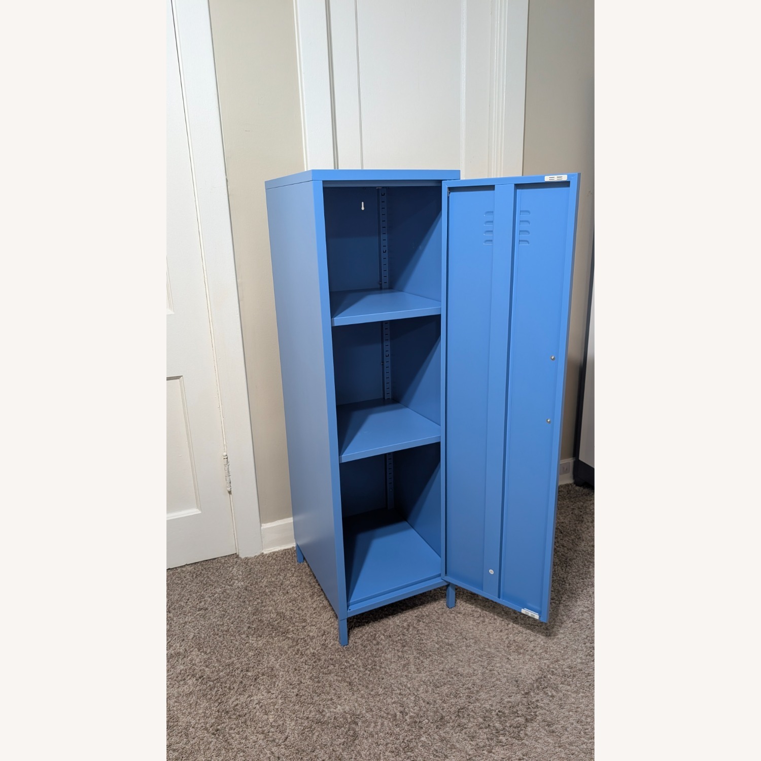 Amazon Blue Metal Armoire - image-4