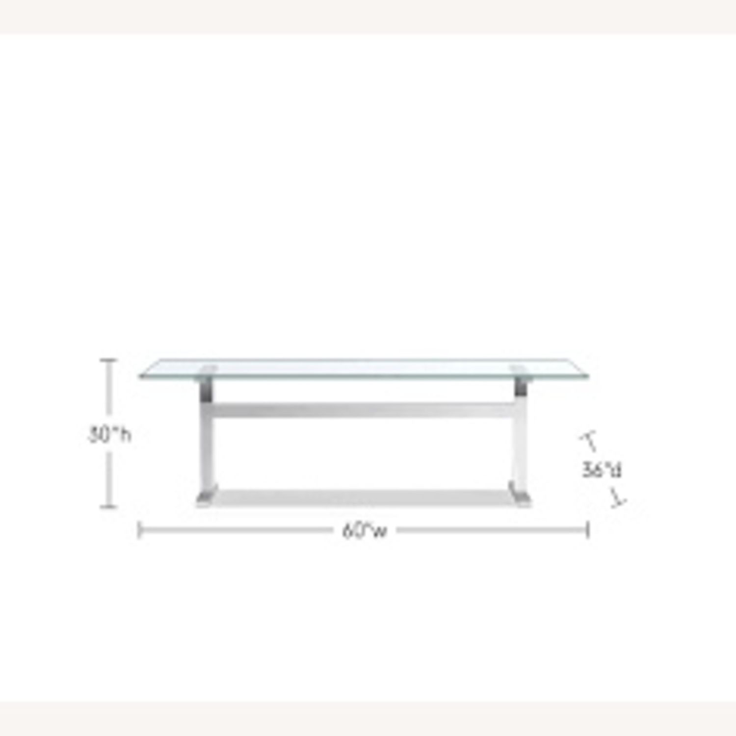 Williams Sonoma Mercer Glass Dining Table - image-7