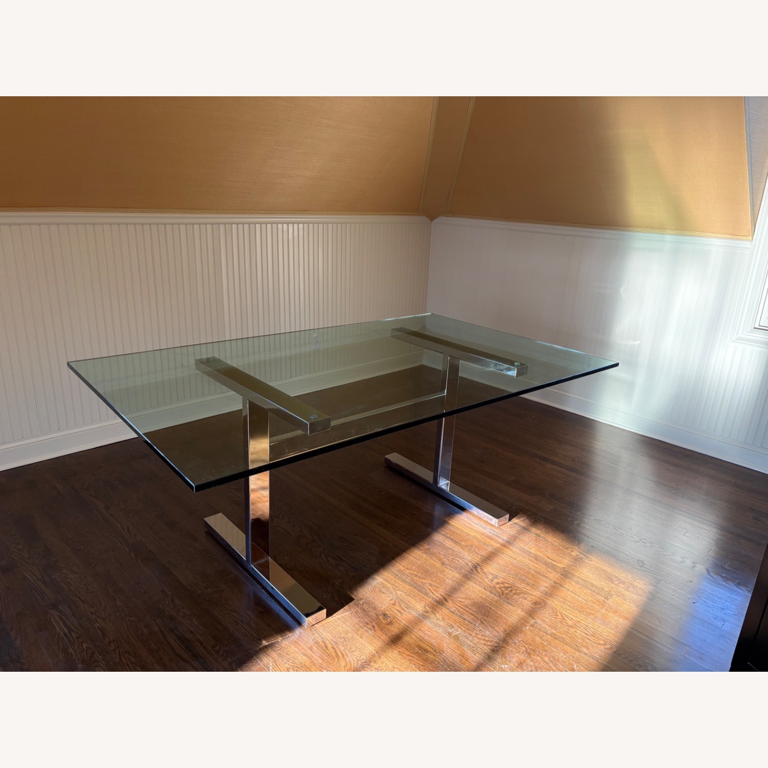Williams Sonoma Mercer Glass Dining Table - image-2