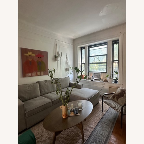 Used IKEA Light Gray Fabric 2 Piece Sectional for sale on AptDeco