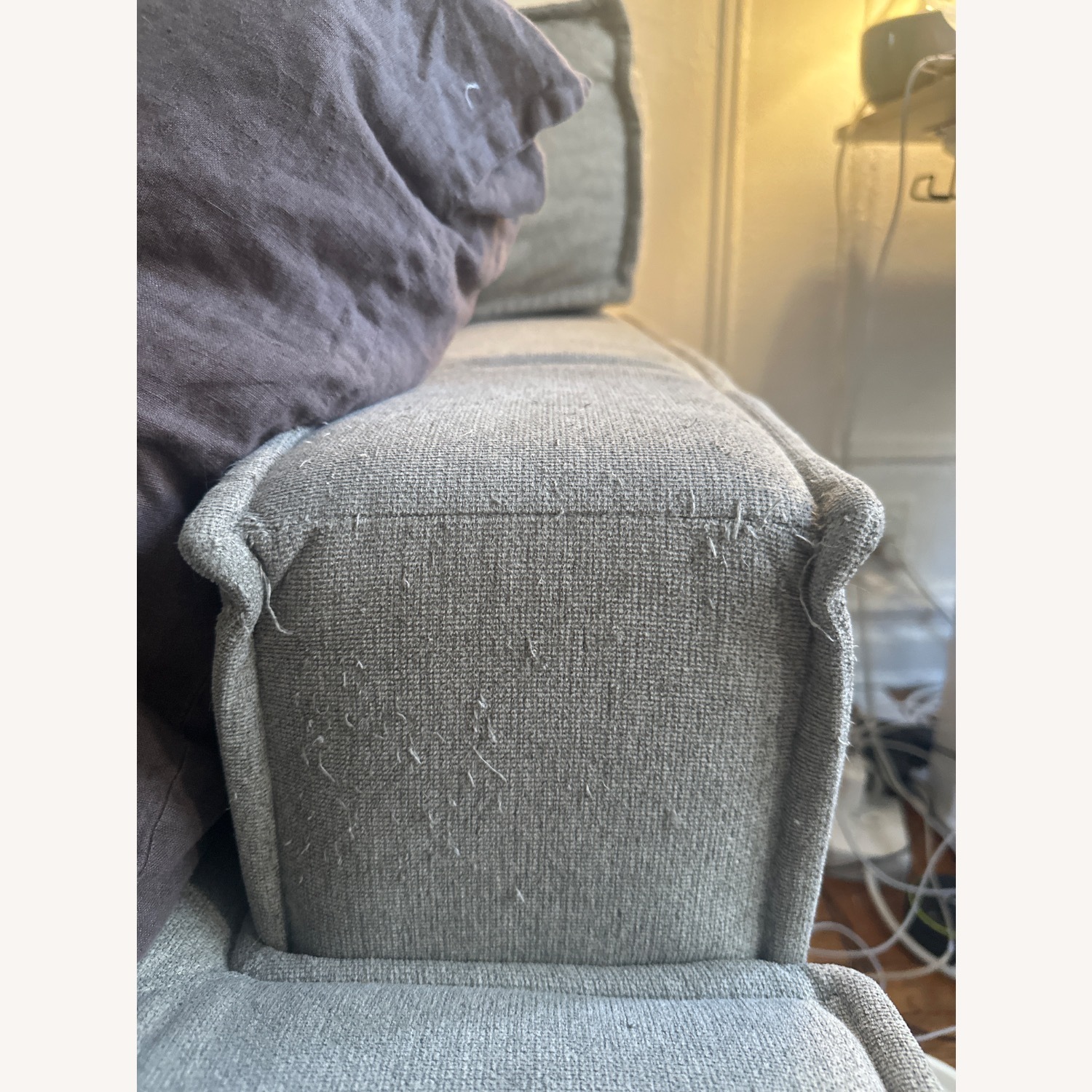 IKEA Light Gray Fabric 2 Piece Sectional - image-5