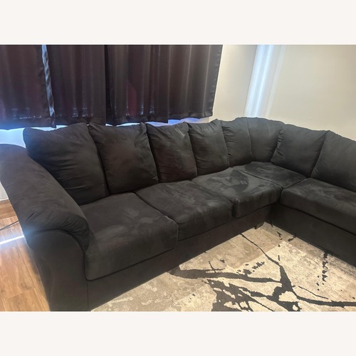 Used Amazon Dark Gray Fabric 3+ Seater Sofa for sale on AptDeco