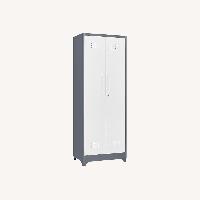 Amazon White Metal Armoire