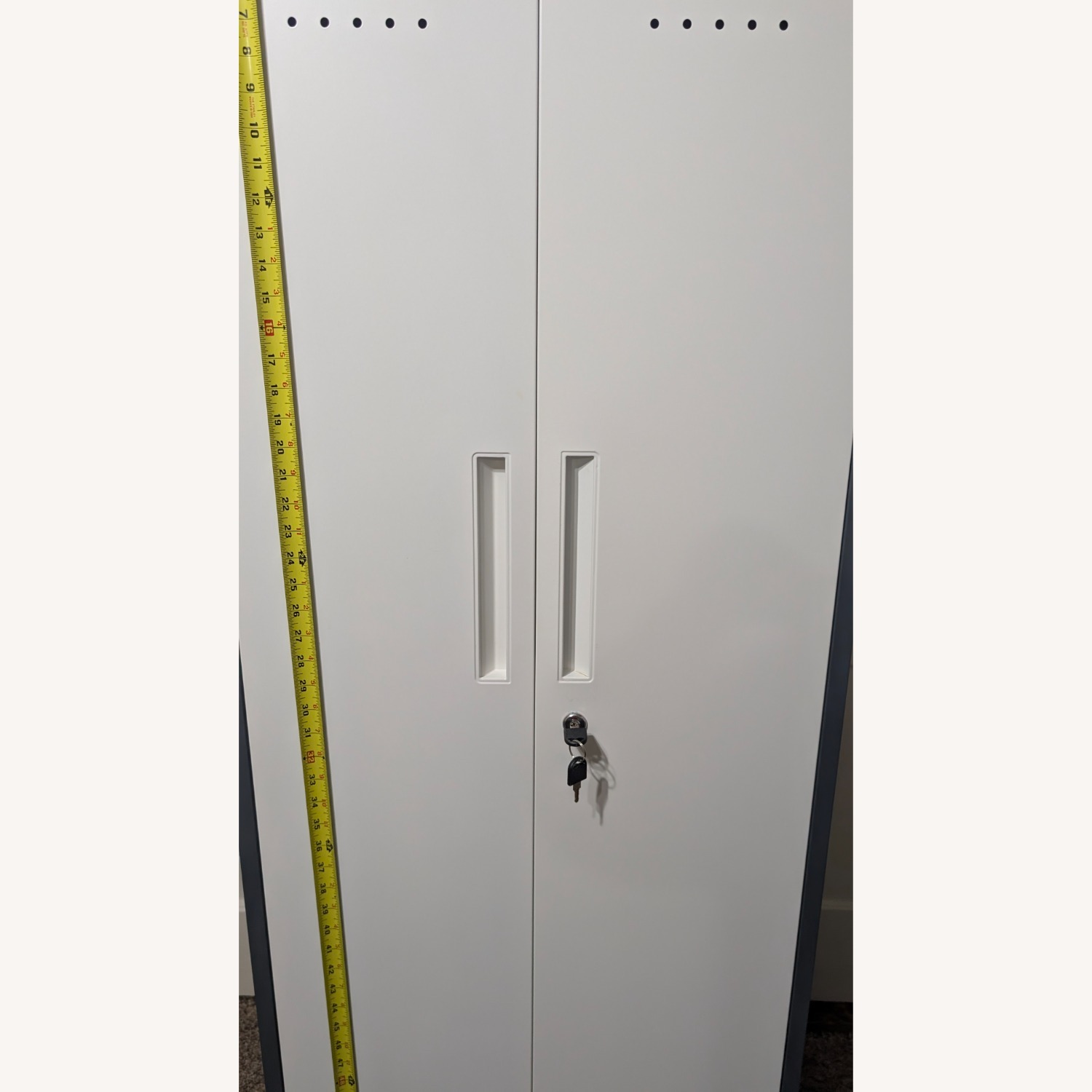 Amazon White Metal Armoire - image-5