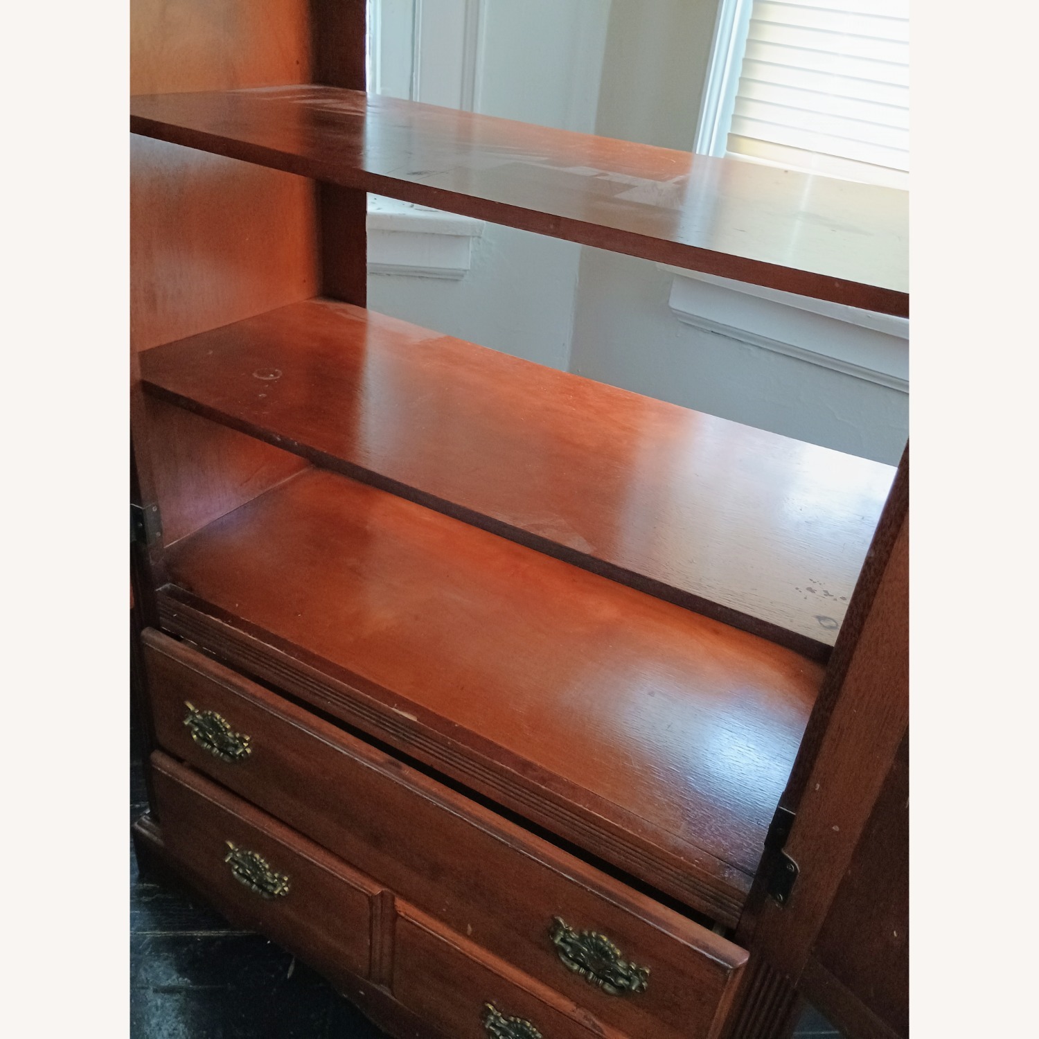 Vintage/Antique Light Brown Wood Dresser - image-5